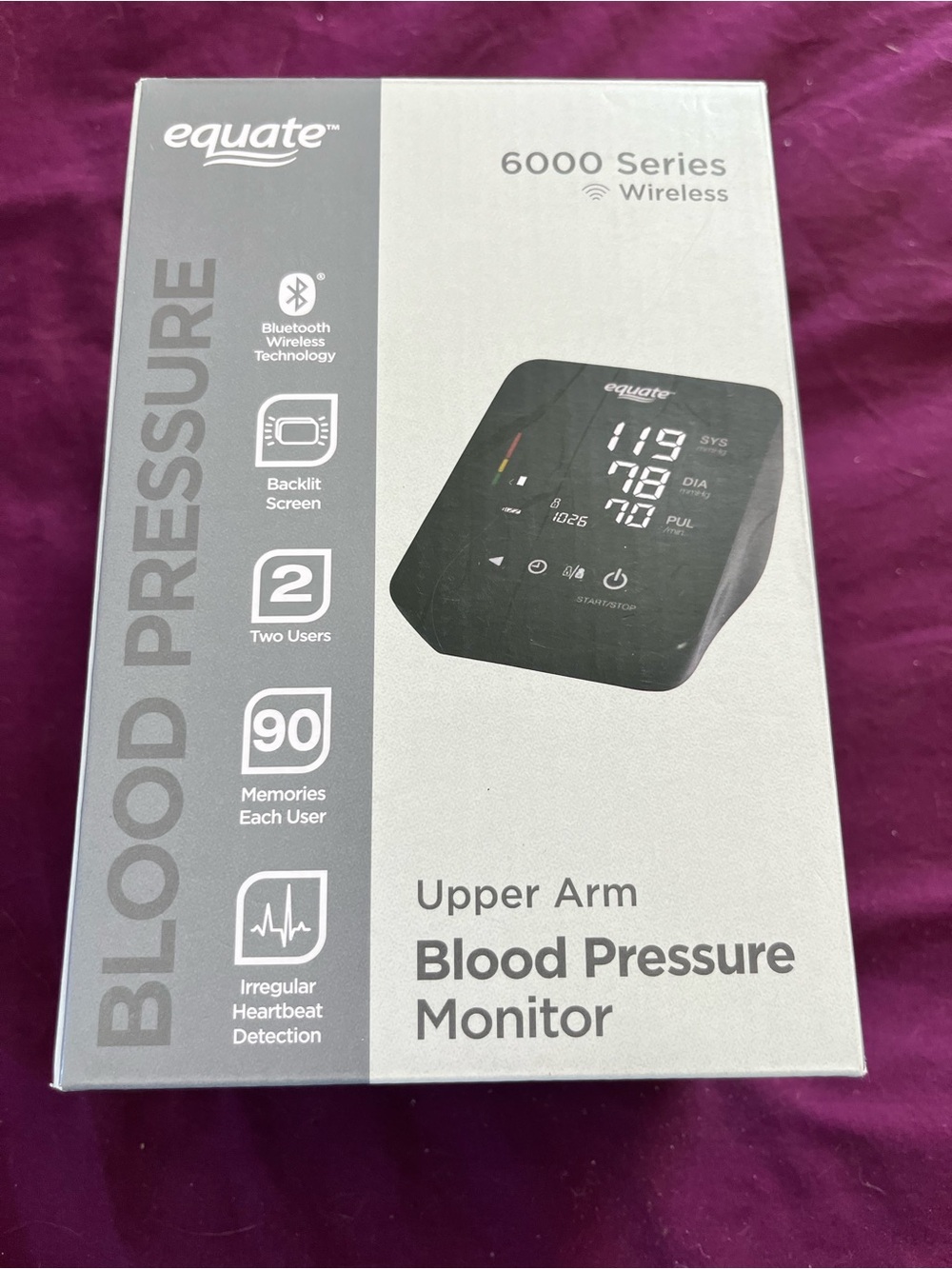 Equate BP-6000 Upper Arm Blood Pressure Monitor
